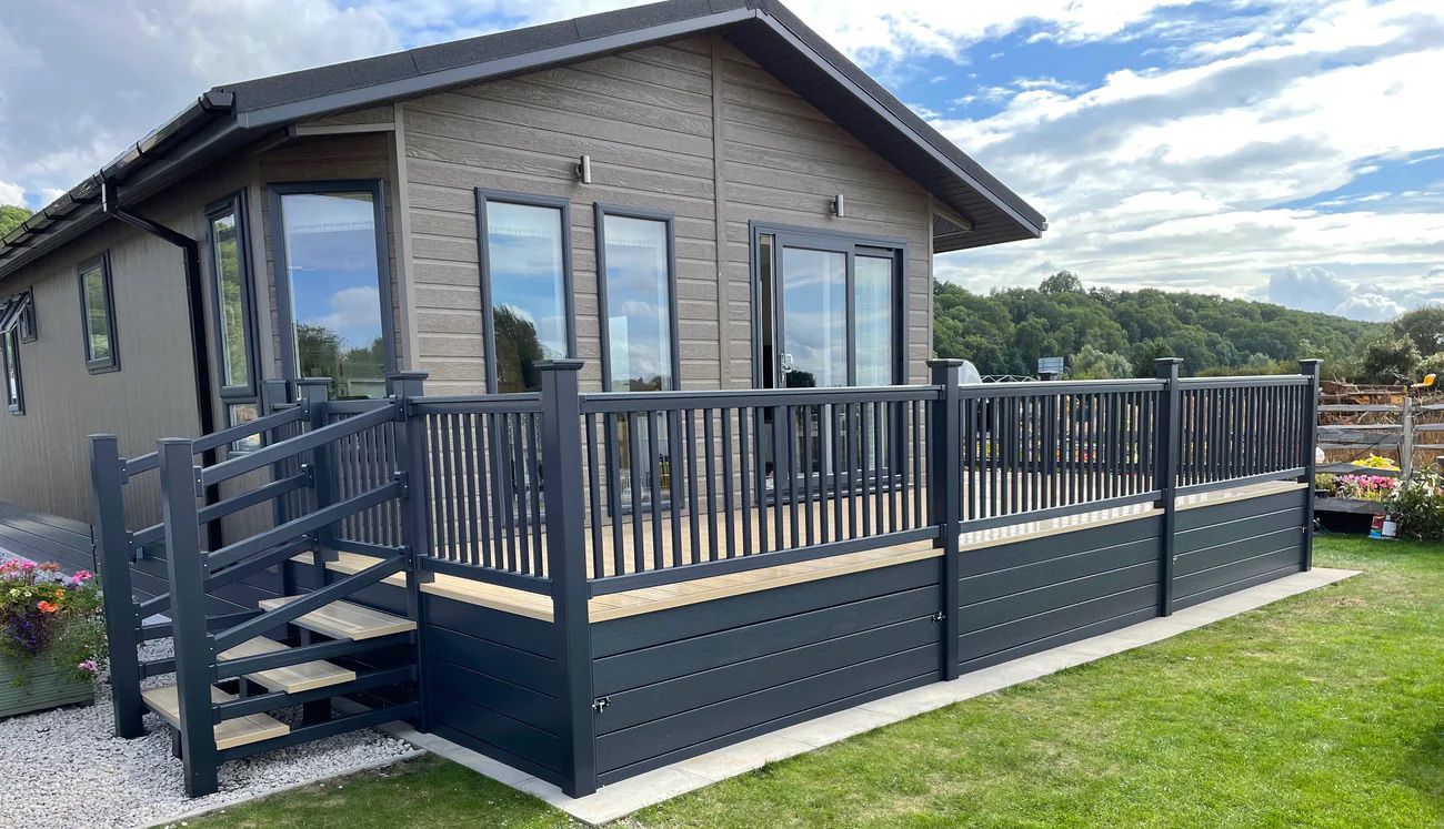 Static caravan exterior respray in South Wales