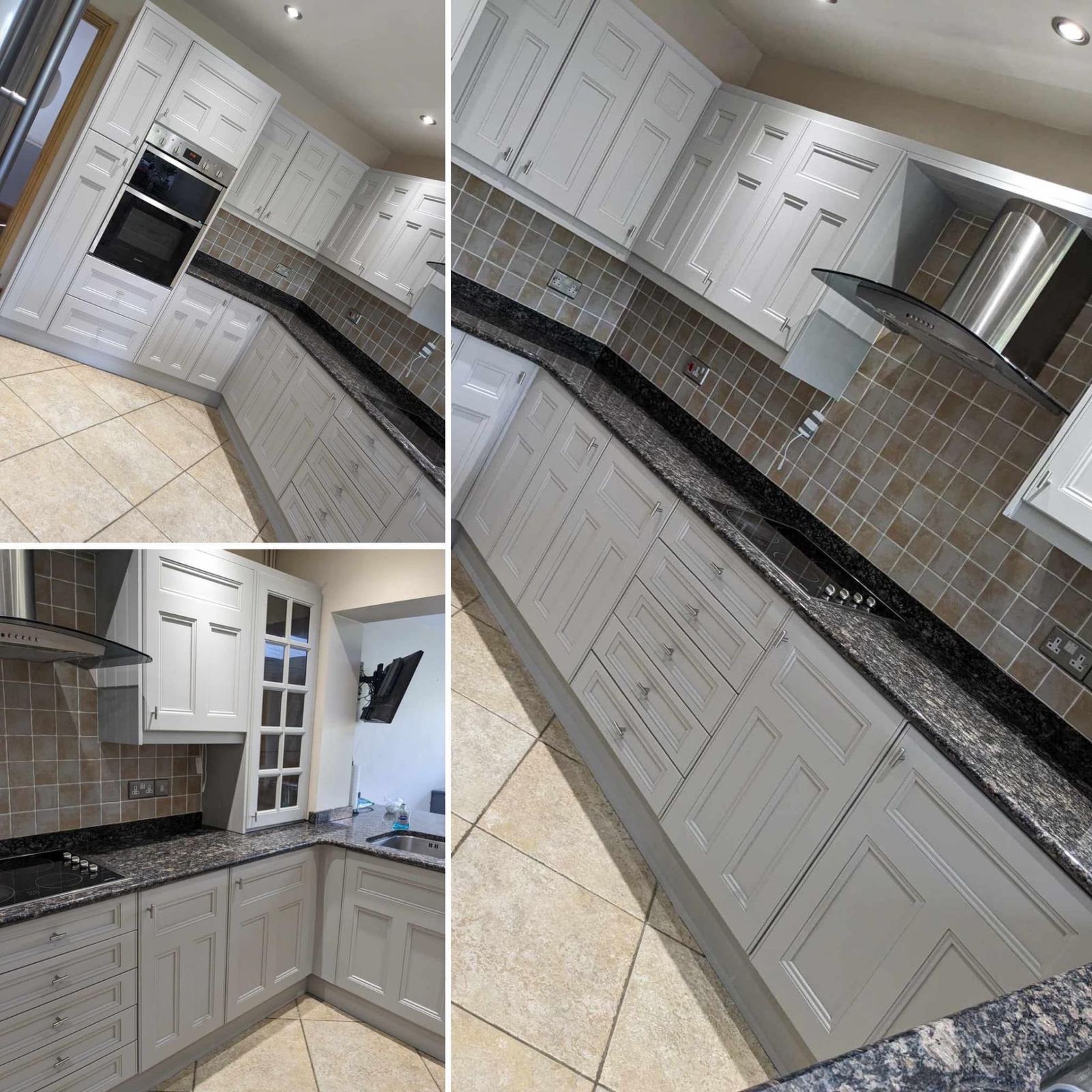 Sprayed kitchen project, Elite Refinishing Co, serving Caerphilly