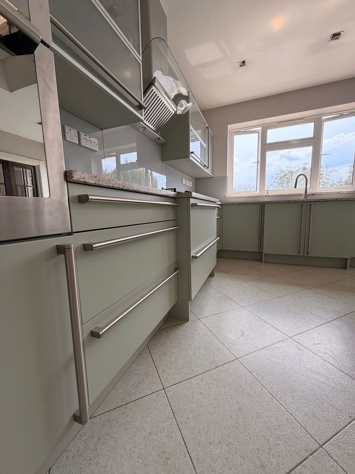 Sprayed kitchen project, Elite Refinishing Co, serving Caerphilly